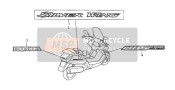 83502MCT690, Emblem, L. Body Cover, Honda, 0